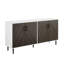 Buffet bas à quatre portes de 58 po de largeur Aminatou-1876353720