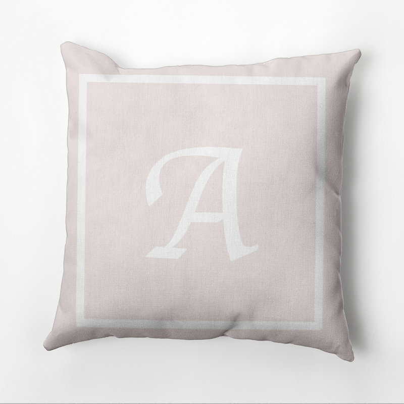 Reversible Throw Pillow, 16"x16", Ivory/White, A