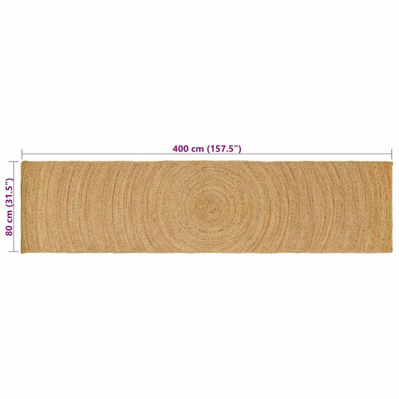 Solid Colour Standard Area Rug, Runner 80 x 400 cm