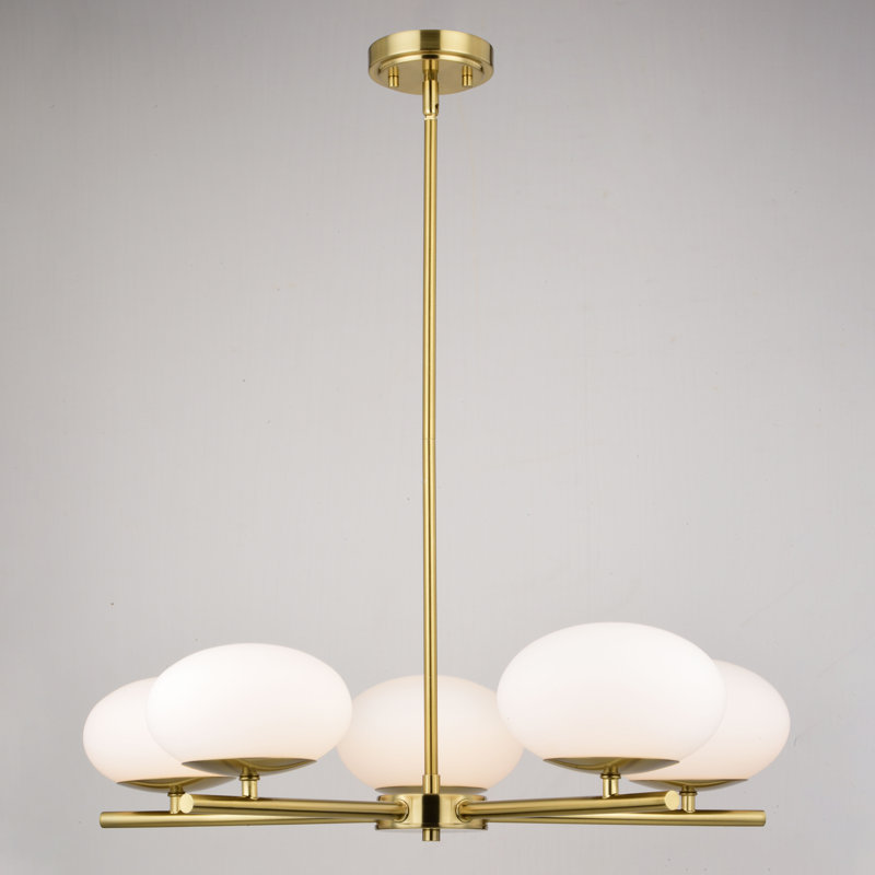 Linaker 5 - Light Dimmable Sputnik Modern Linear Chandelier