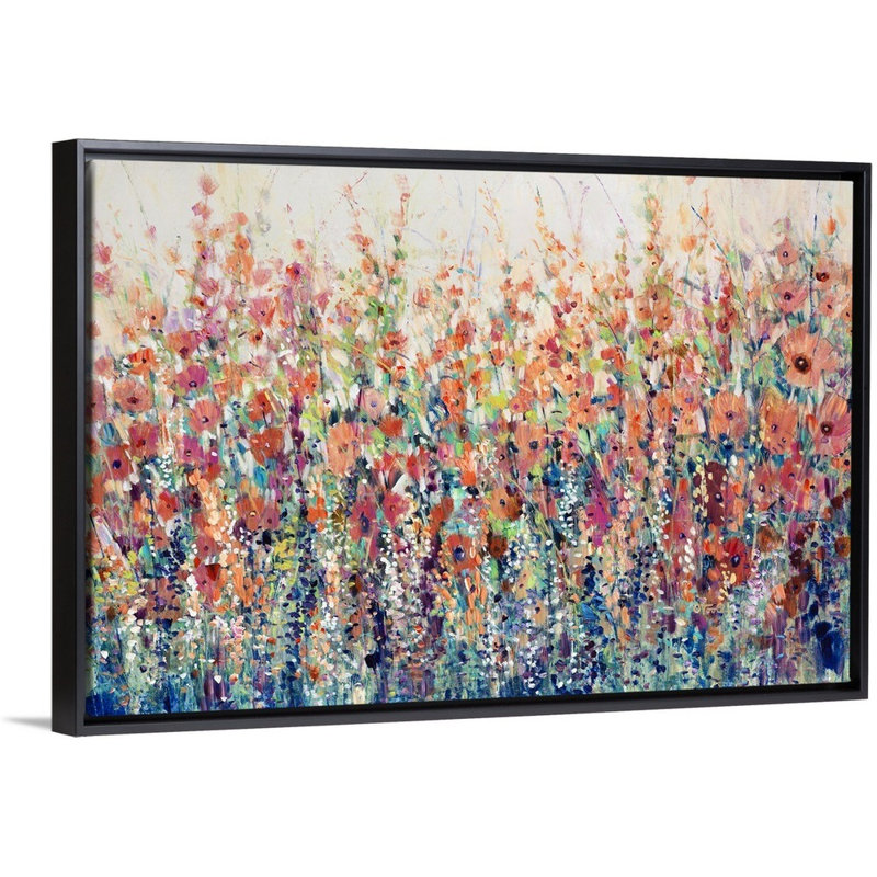 Flourish of Spring by Timothy O'Toole Canvas Wall Art, Floater Framed Print, 24" H x 36" W, Black
