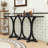 Elegant Wooden Console Table with Curved Legs, Spacious Top and Adjustable Feet for Entryway-1717172037