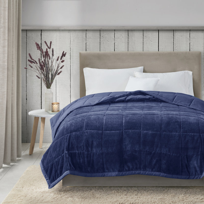 Coleman Reversible HeiQ Smart Temperature Down Alternative Blanket, Full/Queen, Navy