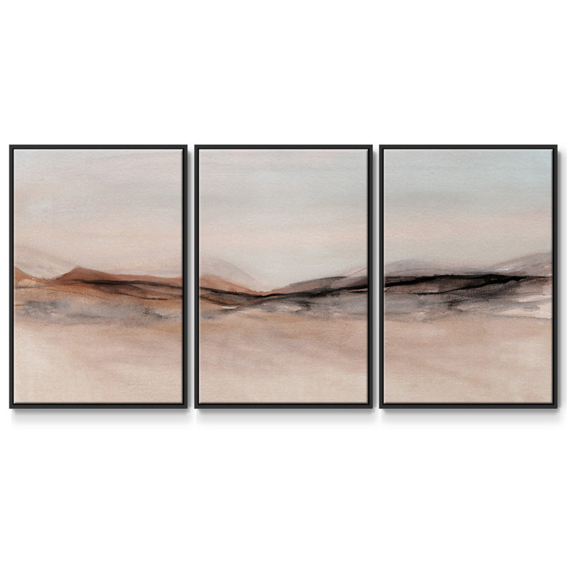 «Near Frost Valley», reproduction sur toile flottante 3 pièces, Noir, H 36 po x l 75 po x P 2 po