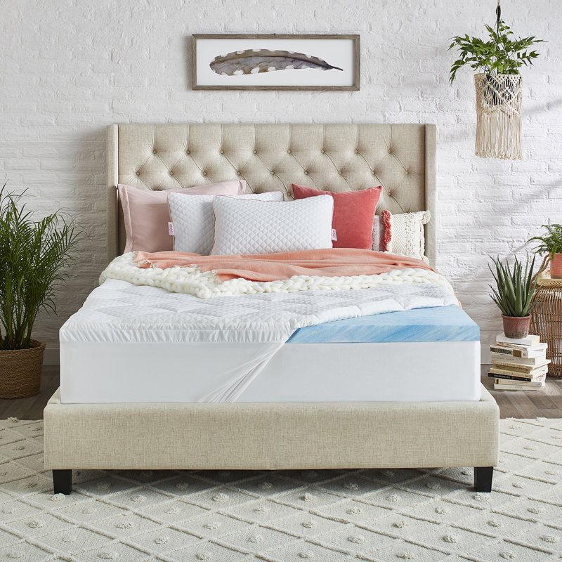 Plush Comfort 3'' Gel Memory Foam Mattress Topper, Twin