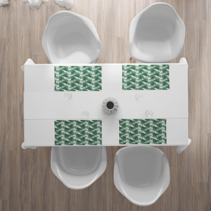 Polyester Floral Rectangle Placemat
