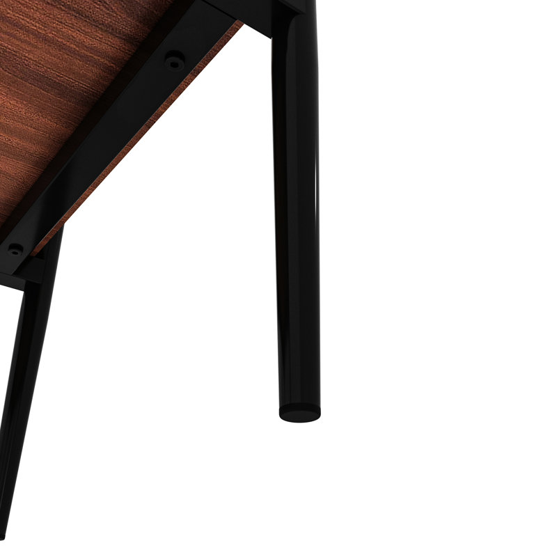 2 tables d'appoint rectangulaires en verre trempé - brun, pour intérieur, 48,5 cm x 40 cm x 53,7 cm, capacité de charge de 50 kg, 2 pièces, plateau moderne pour salon, 40 cm l x 48,5 cm l x 53,7 cm h, 50 kg