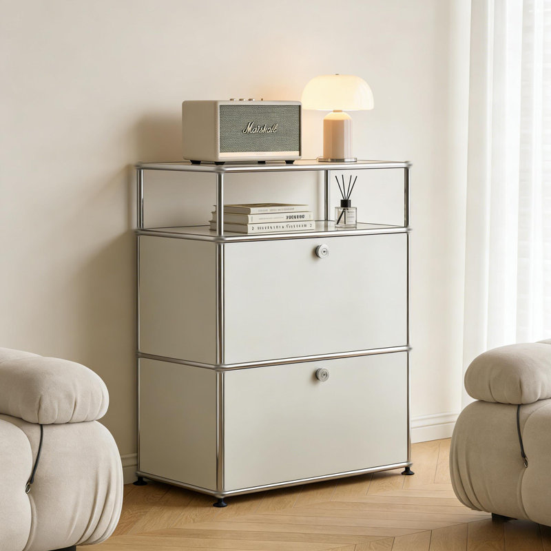 Armoire de bureau modulaire en métal avec tablettes et portes réglables, bibliothèque, table de chevet avec rangement, classeur
