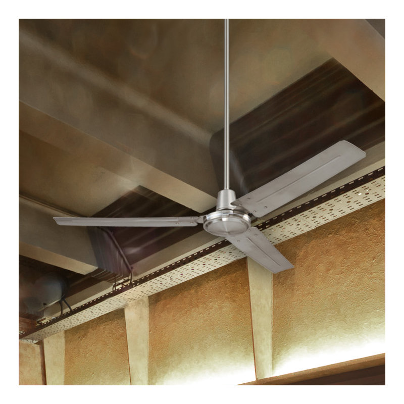 Ventilateur de plafond industriel à 3 pales 24,44 "avec commande murale