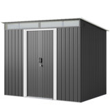 Remise de rangement verticale en métal l 8 pi x P 6 pi