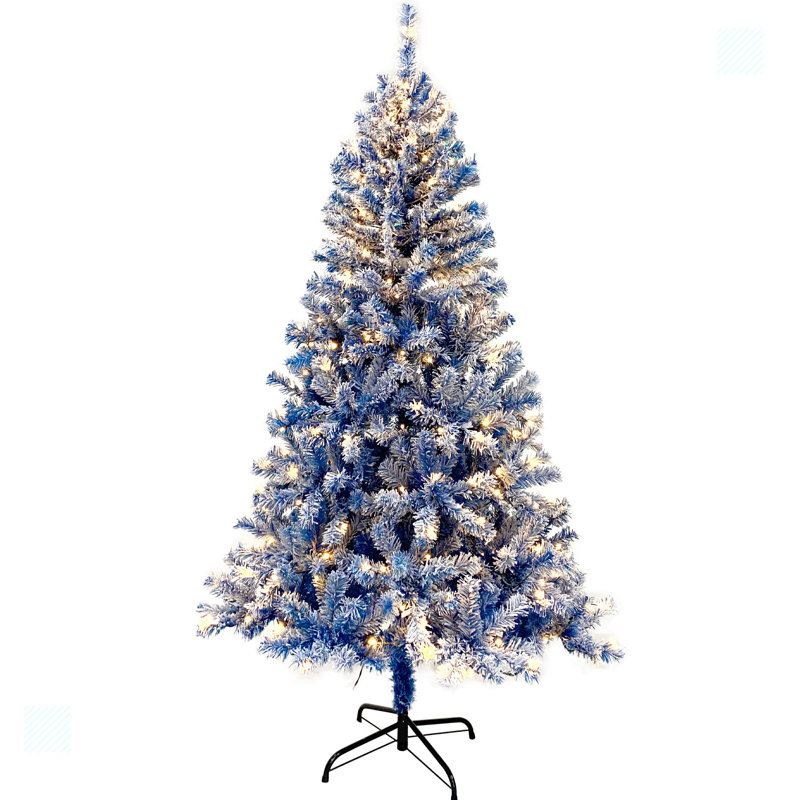 6FT Pre-Lit Hinged Artificial Fir Chritmas Tree