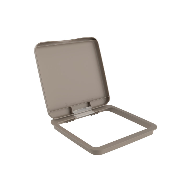 Rev-A-Shelf Trash Can Replacement Lid, Champagne, 27 qt.