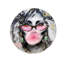 Always Such a Good Girl Fashion and Glam Round Acrylic Art by Oliver Gal-825842810