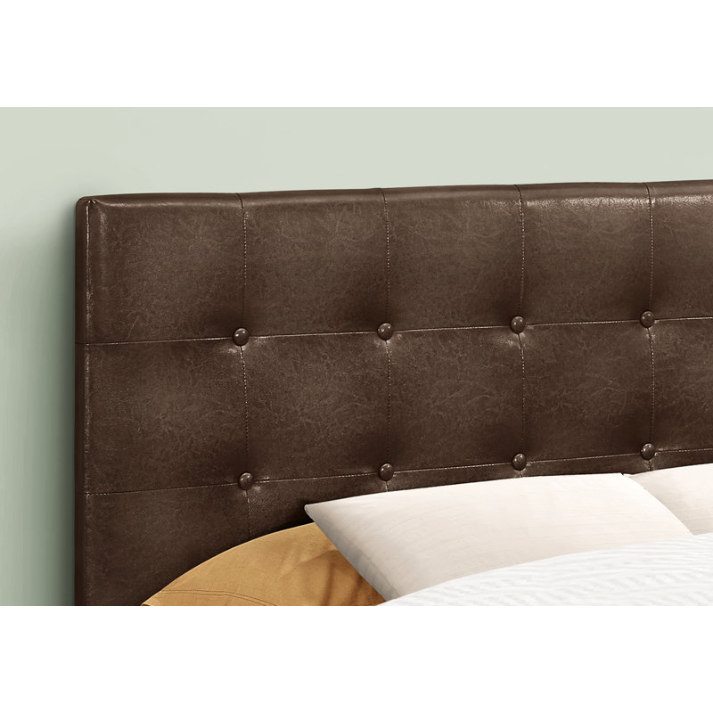 Bed, Headboard Only, Bedroom, Upholstered, Full, Brown