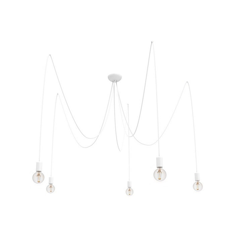 Brainard 5 - Light White Cluster Pendant