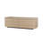 55.1'' W Rounded Wood Coffee Table With 4 Drawers