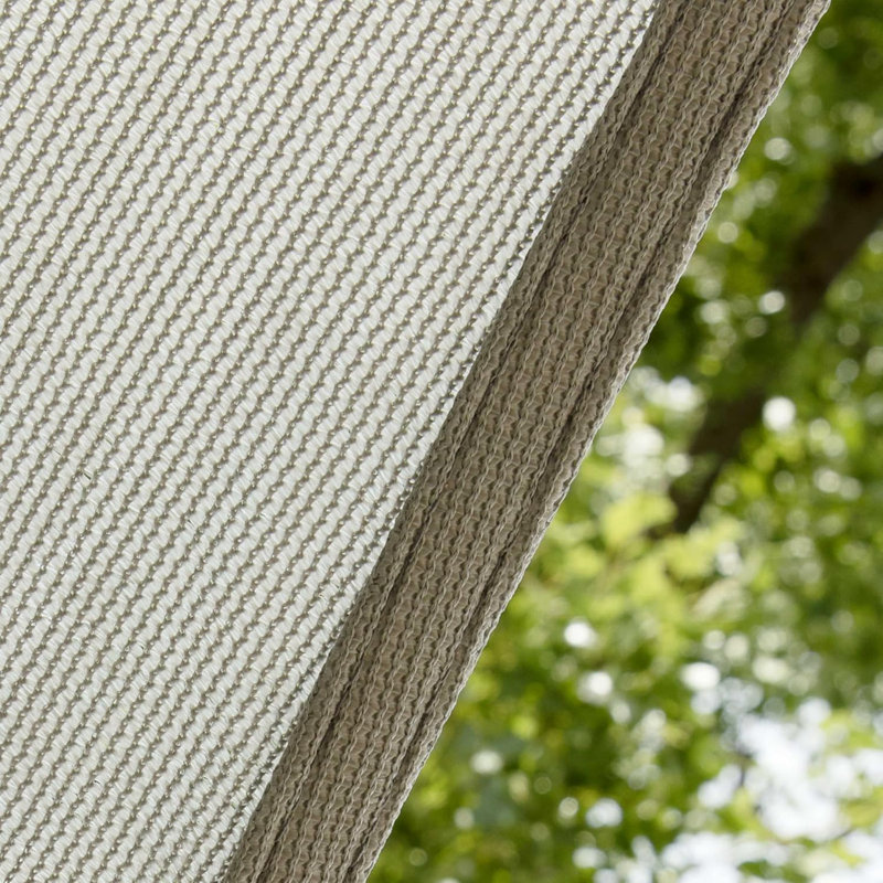 Amgo Right Triangle Sun Shade Sail with Hardware Kit, Gray, 10 ft. x 14 ft.