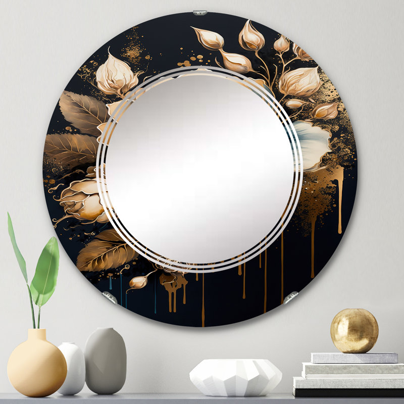 Miroir mural Pompiliu, 24 po x 24 po