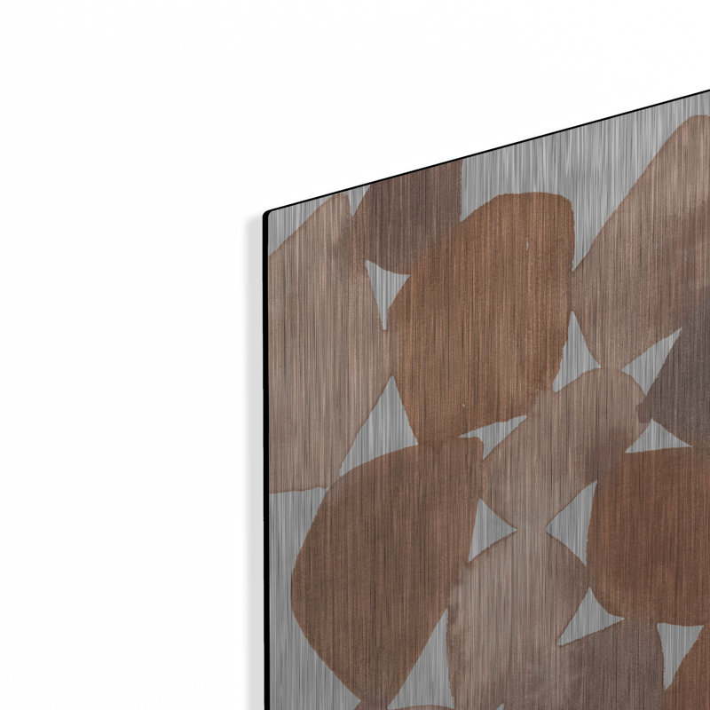 «Boho Beautiful 2 Brown» par Moira Hershey, Ebern Designs, art mural en métal, 16 po x 24 po, H 24 po x l 16 po
