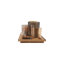Devers Round Glass Votive Holders on Wood Tray, Set of 9-689648561