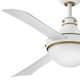 Burghard 50'' 3 Blade Ceiling Fan with LED Light Kit