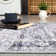 Oriental Machine Washable Rug with Rubber Backing for Living Room Vintage Non-Slip Dining Room Rug Easy-Cleaning Floor Carpet for Bedroom