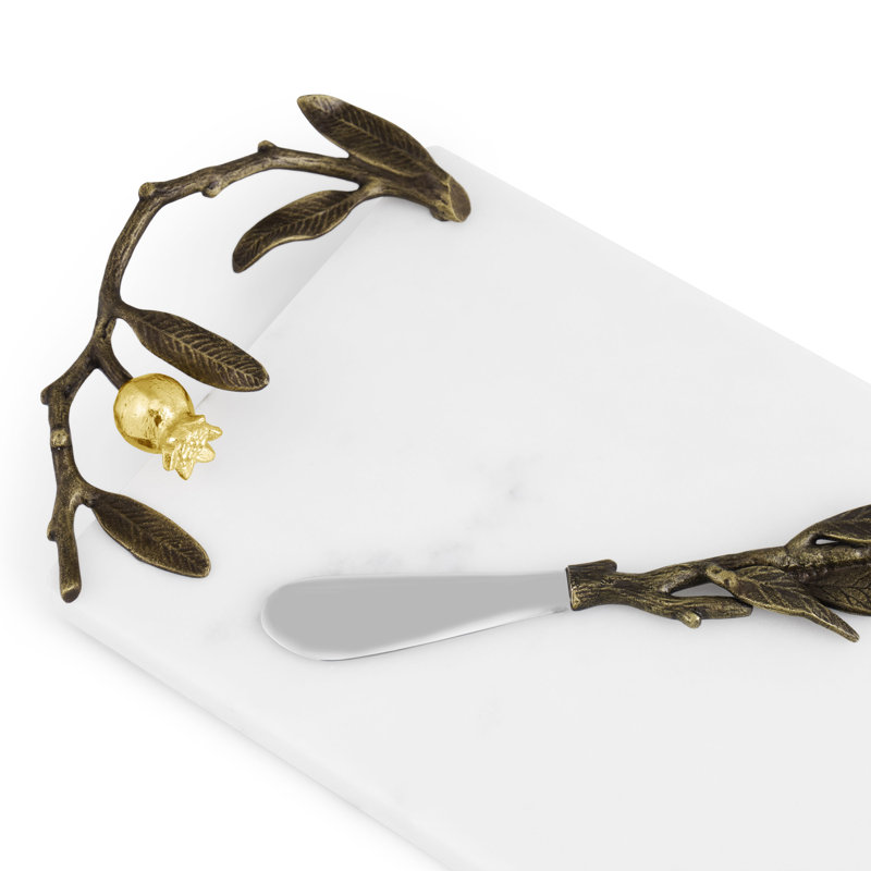 Pomegranate Cheese Board With Knife, Small
