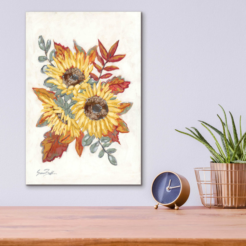 «Sunflower Fall Foliage» par Sara Baker, H 16 po x l 12 po
