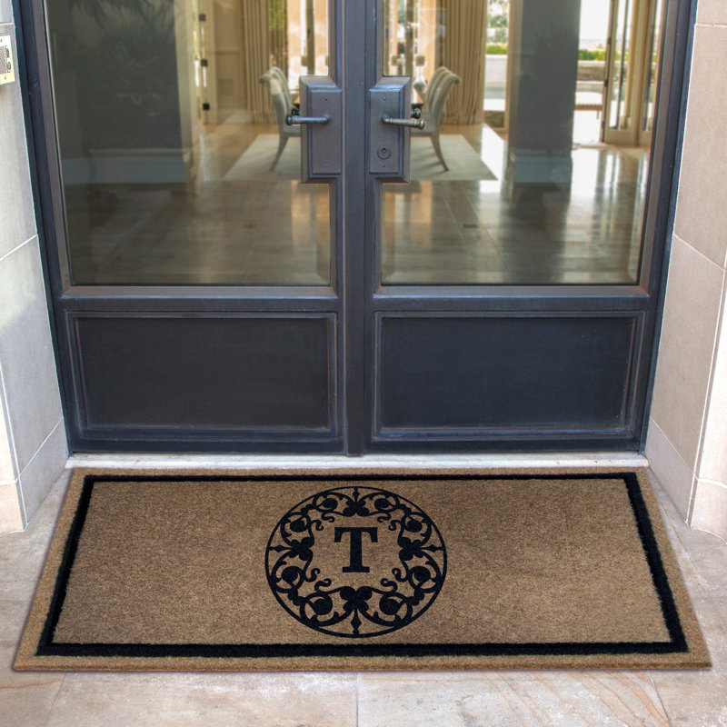 Tapis d'extérieur antidérapant en caoutchouc kaufman, Brun clair, 60 po x 36 po