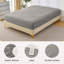Protège-matelas à ultrasons Diamond Grid imperméable gris taille K-123492187-119666449