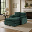 Fauteuil d'appoint moderne avec repose-pieds, fauteuil en chenille pour la lecture au salon et dans la chambre-2076264698
