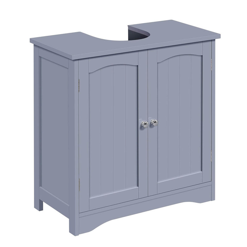 Engineered Wood Bathroom Cabinet, Grey