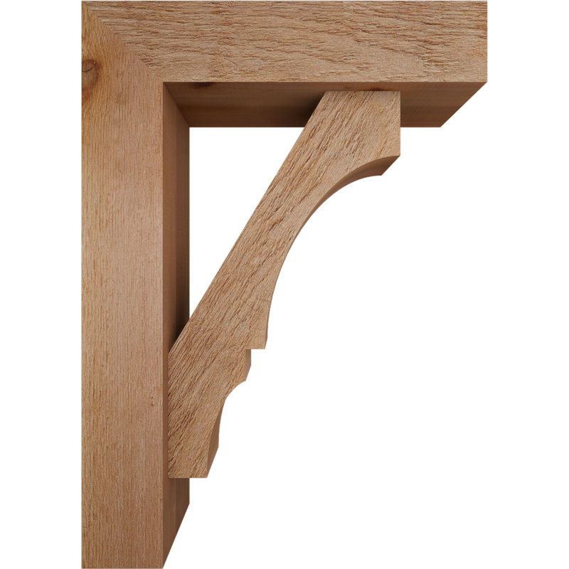 Support de bloc Balboa avec entretoise décalée, 28 x 20, Cèdre rouge occidental de l 6 po (scié brut)
