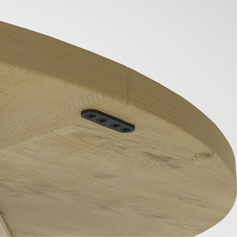 Table de salle à manger ronde pour 4 à 6 personnes, Naturel