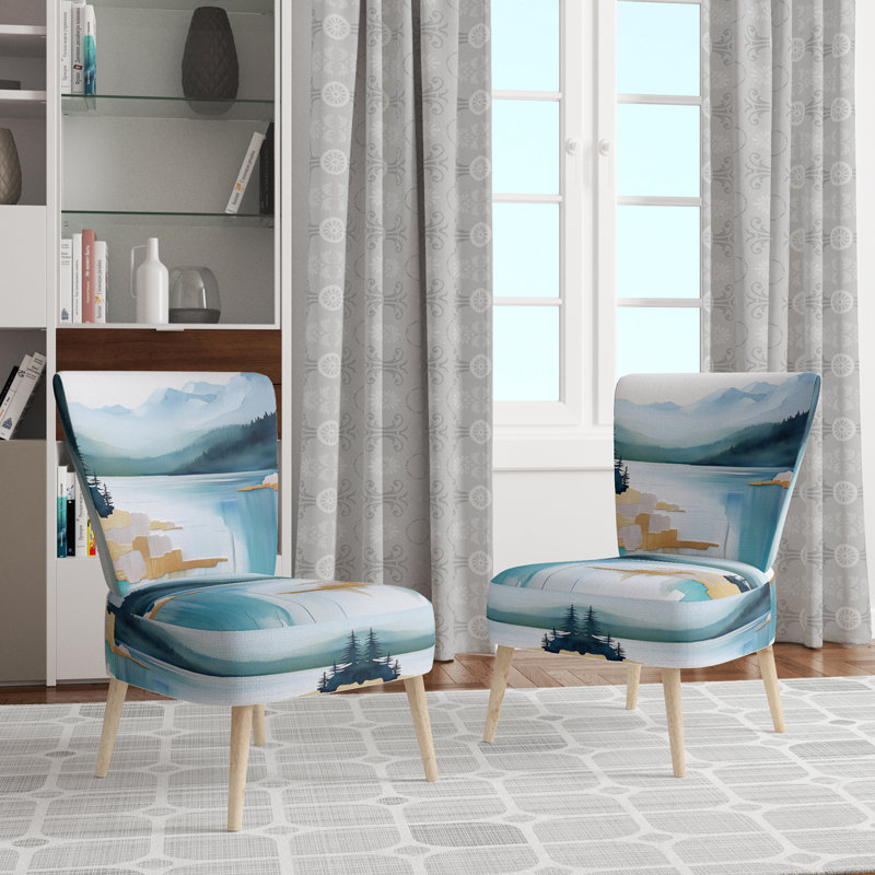 Chaise d'appoint Lake Mountains - Chaise d'appoint Alpine Lake Ridge III, Side Chair Armless
