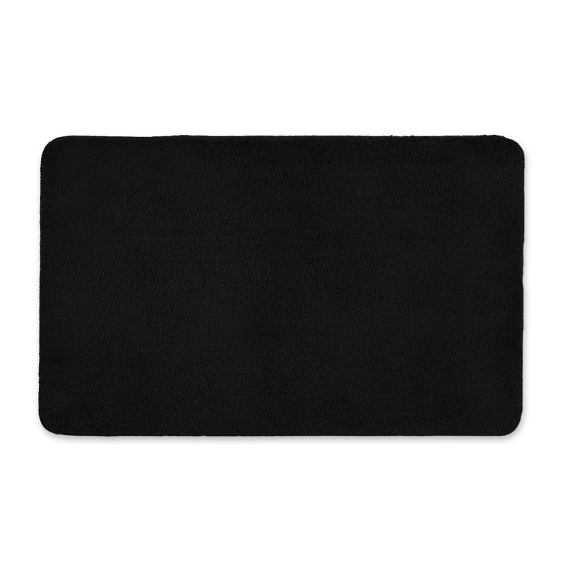 Jordan Microfibre Non Slip Bath Mat, Black
