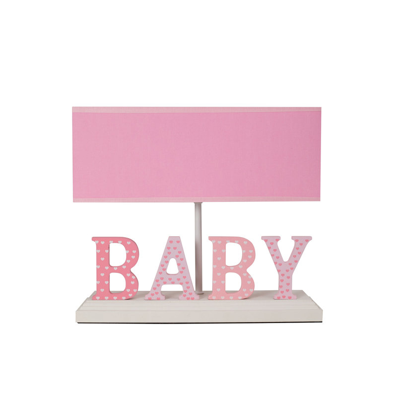 Lampe de table 11 po Ezabel, Rose, Rose