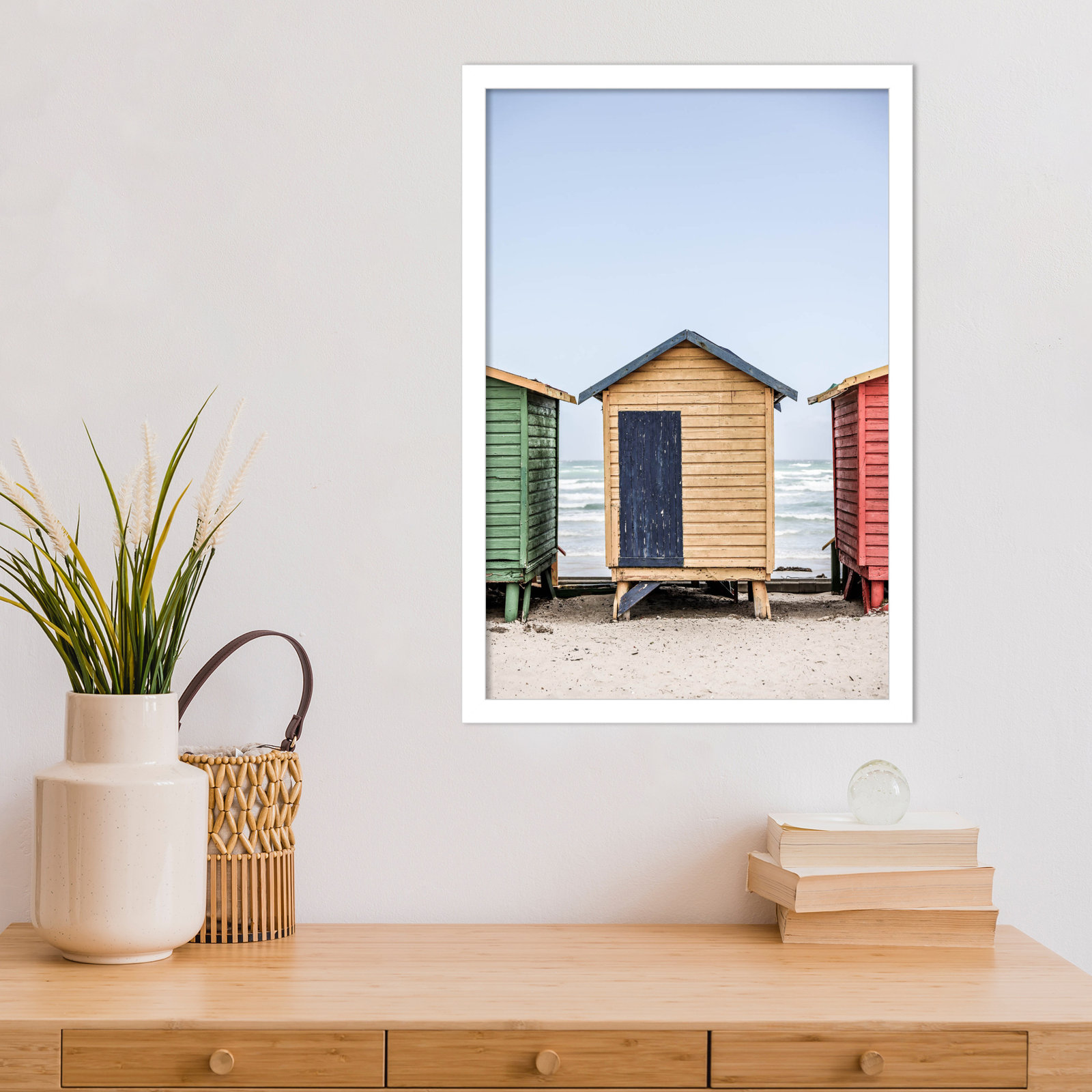 Rolandat "Yellow Hut" Print, White, 21" H x 15" W