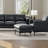 Cerellia 30.31" W Top Grain Leather Ottoman