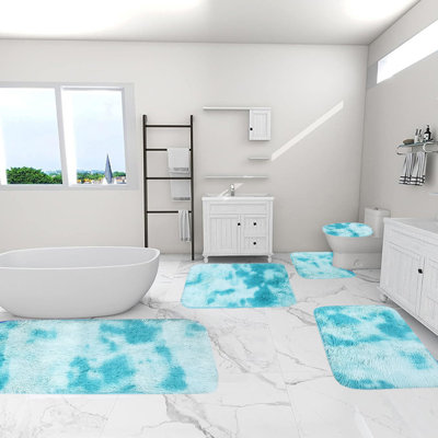 Ensemble de tapis de salle de bain 5 pièces