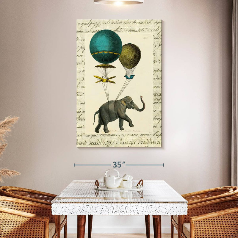 Elephant Ride, 51" H x 34" W