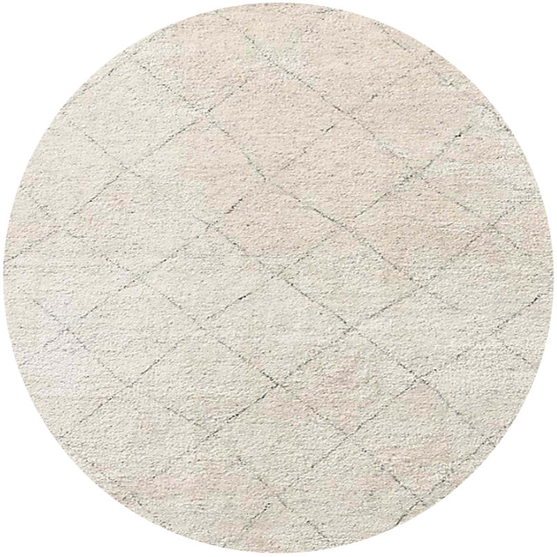 Geometric Indoor Rug, Round 5'