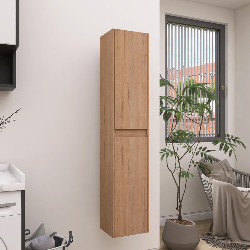 Wall Bathroom Cabinet, Natural