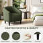 Fauteuil club rembourré en tissu-106296589