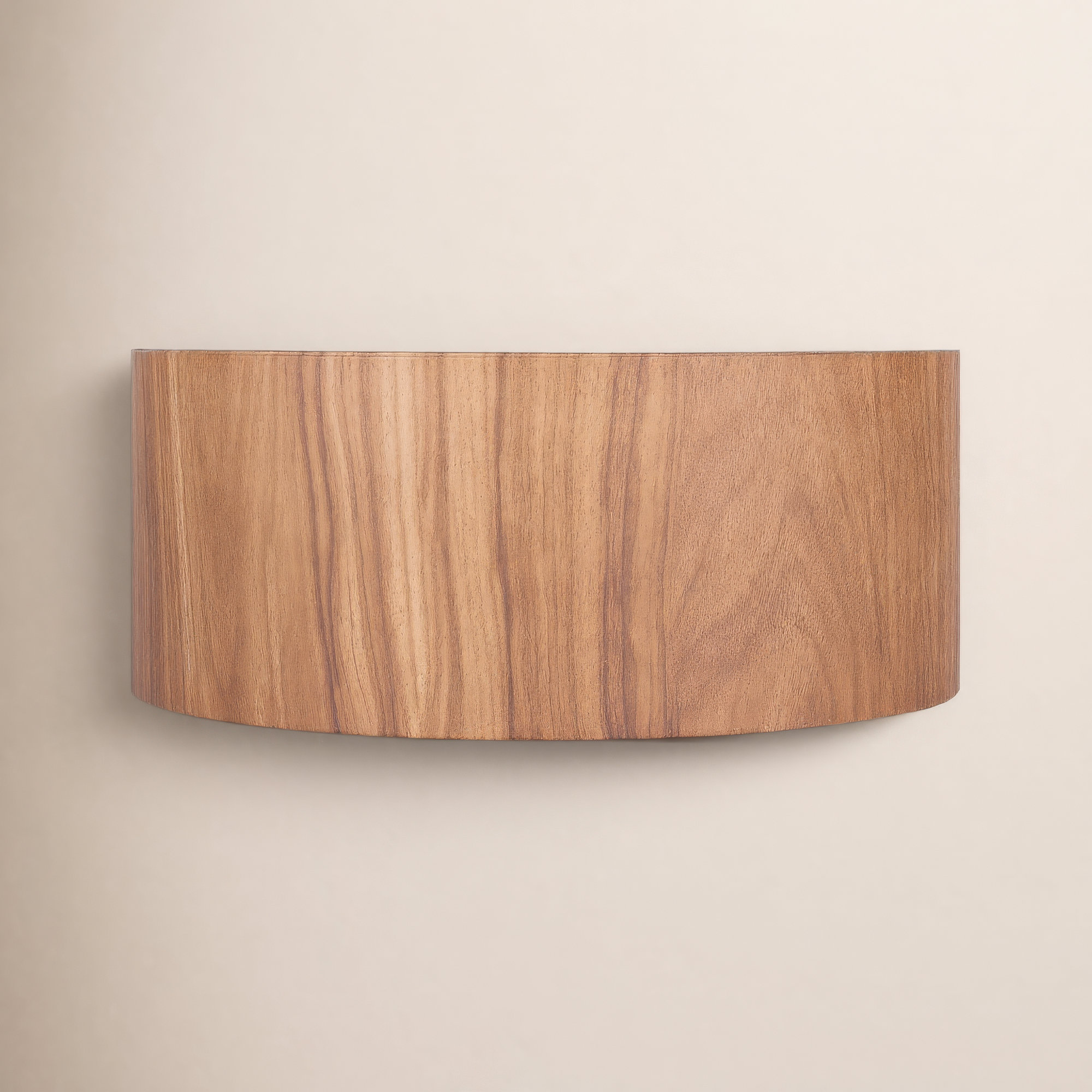 Faris 13 In. 1 Light Matte Black Sconce With Faux Woodgrain Metal Shade