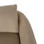 Chaise d'appoint moderne rembourrée avec coussin de dossier, siège compact et confortable pour le salon, la chambre à coucher ou le bureau.