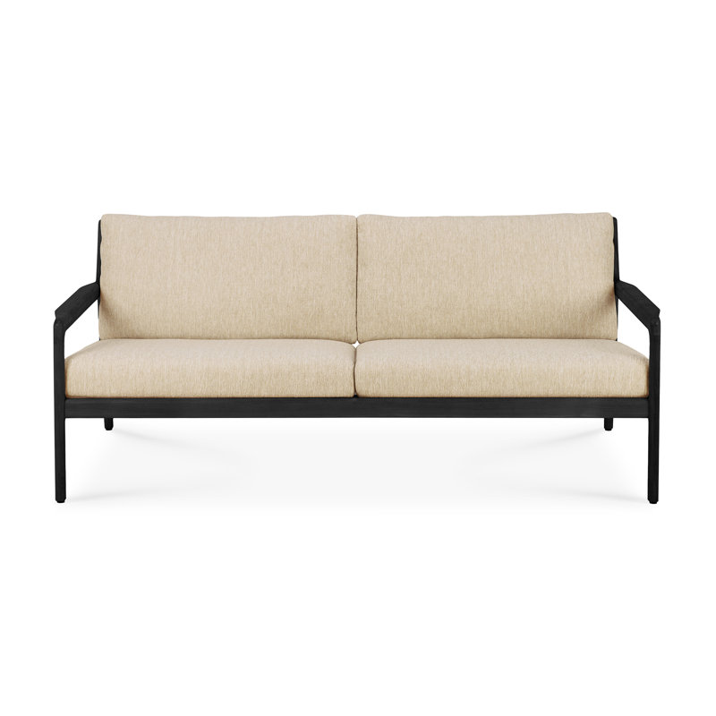 Jack Outdoor 3 - Seat Loveseat, Teak Black/Natural