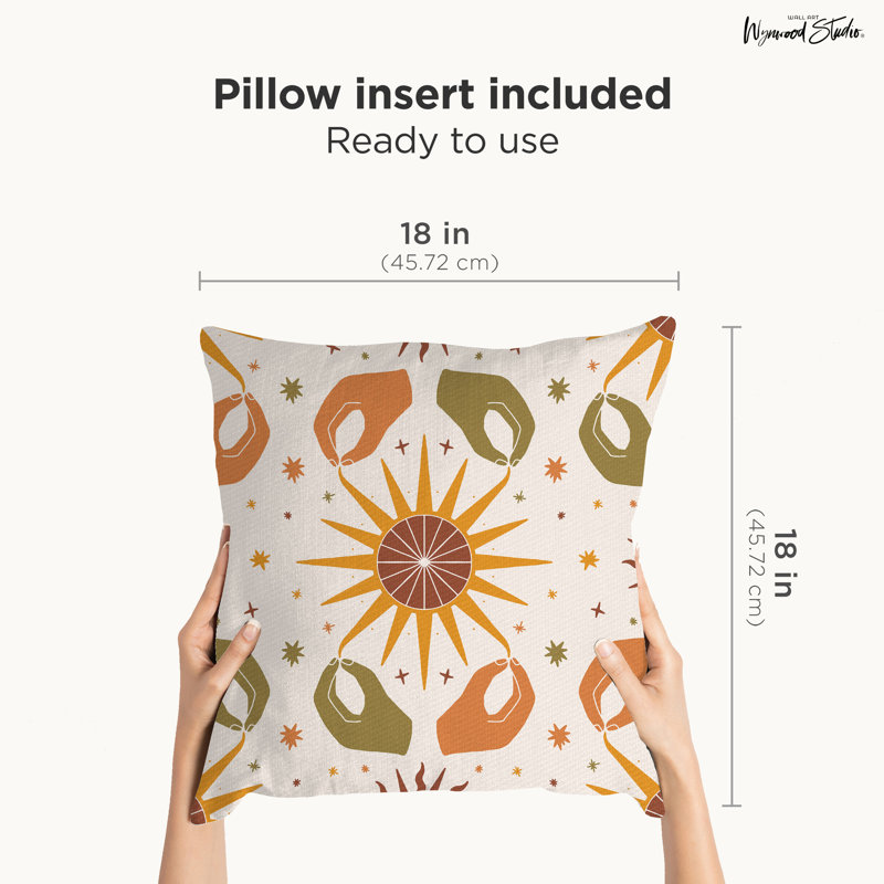 Coussin décoratif en polyester géométrique