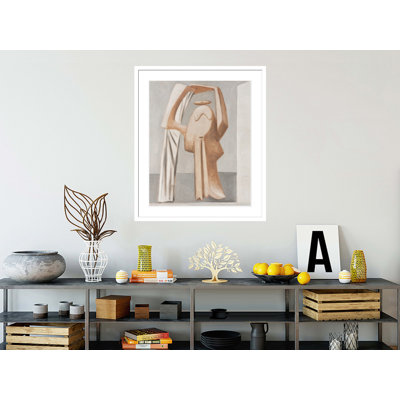 «Baigneuse féminine avec bras surélevés» par Pablo Picasso, impression giclée sur cadre