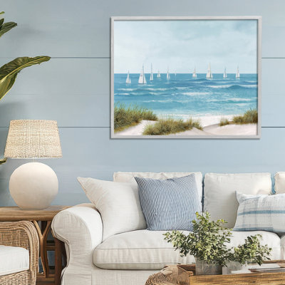 «Sail Away Seaside», giclée encadrée par Lorenzo Collective